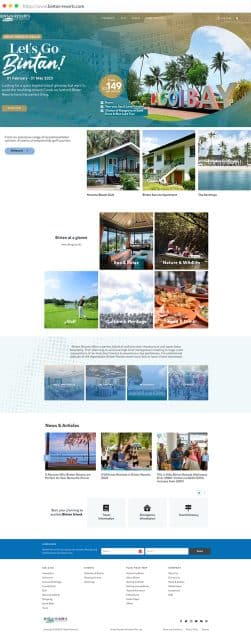 Bintan Resorts Revamp Website